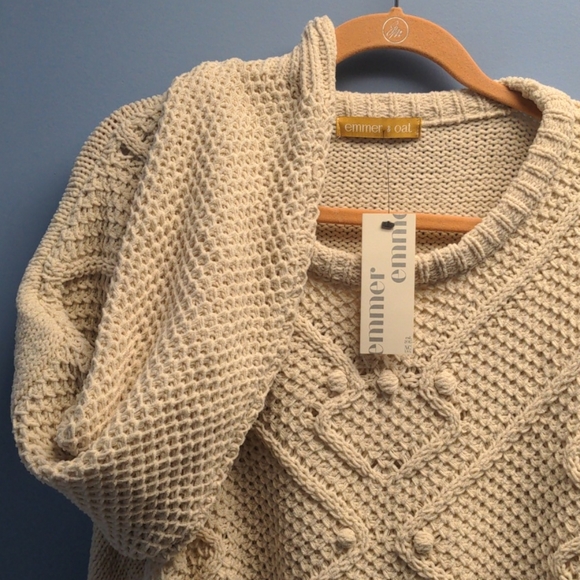 Cream cropped sweater Large - Picture 5 of 5